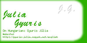 julia gyuris business card