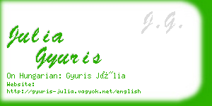 julia gyuris business card